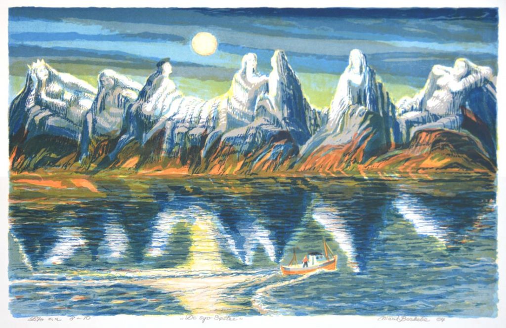 Marit Bockelie – De syv søstre – Norske Grafikere
